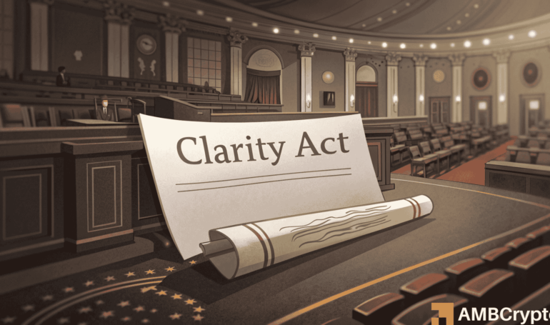 Brad Garlinghouse says CLARITY Act could pass by April as Polymarket odds hit 85%