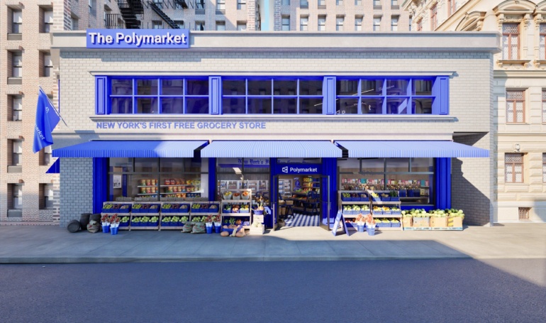 Ingyenes élelmiszerboltot nyit a Polymarket New Yorkban – így versenyez a Kalshival