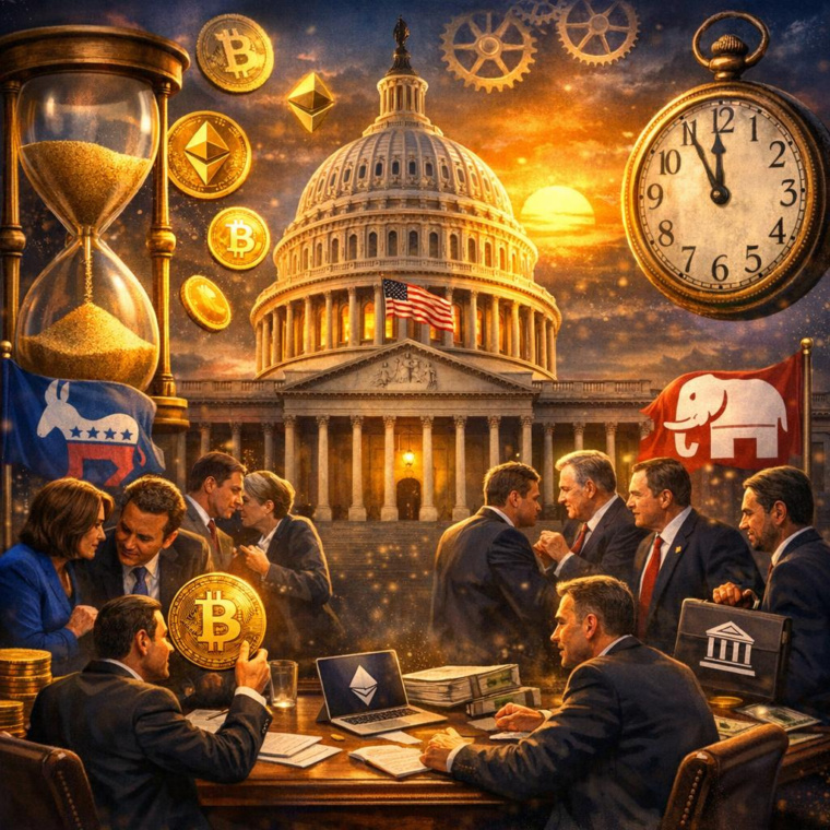 Crypto Bill's Passage Odds Dip to 40% as Negotiations Stall